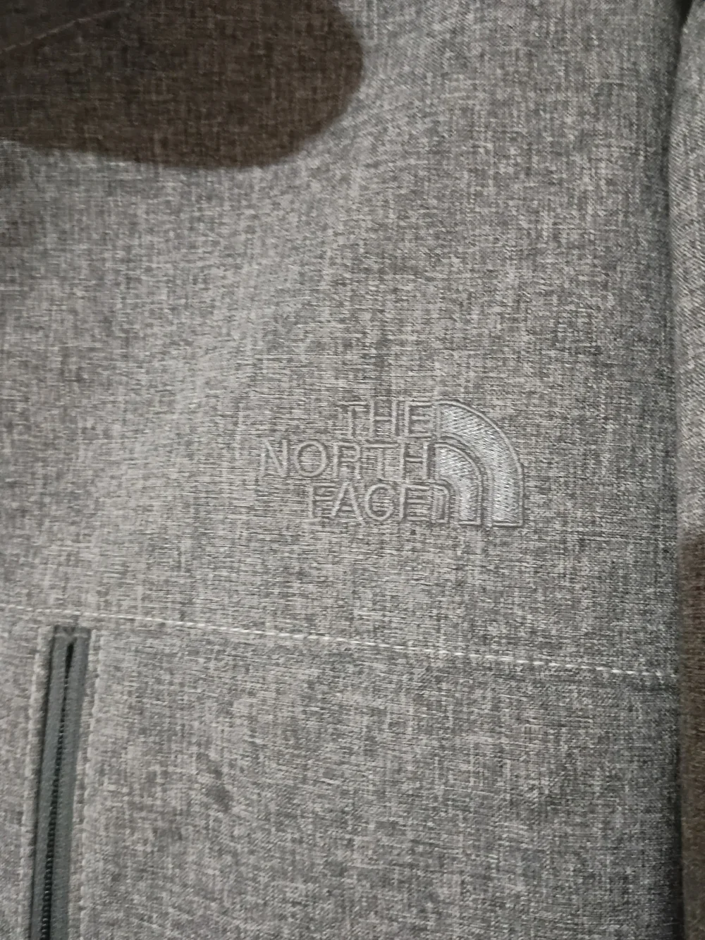 The North Face Grey Full-Zip Softshell Jacket